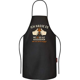 Rahmenlos Original BBQ Cooking Apron for 50th birthday, 100 % cotton