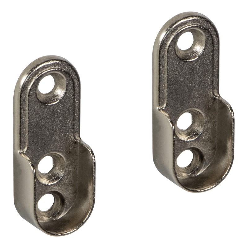 Cupboard Rail - Oval, Polished Chrome