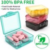 Small Pill Box 4 pcs,Cute Travel Pill Organizer Case Mini