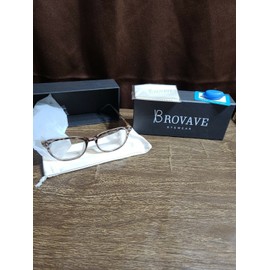 BROVAVE Blue Light Blocking Glasses for Women Men SJ8122-C3-DH Lightweight