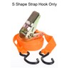 sourcing map Ratchet Strap S Hook 10.3mm Load 3306 Lbs