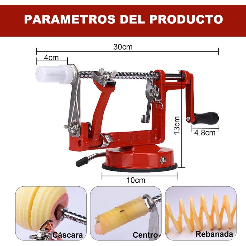Pelador de Manzana, Pelador de Manzanas Rebanador Descorazonador