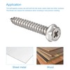 sourcing map Phillips Hex Washer Self Tapping Screws, M5 x