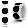 Round Stickers Black 25 mm Circle Labels Colour Coding Dot