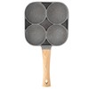 4‑Hole Egg Frying Pot Pancake Pan with Wood Handle for