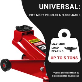 Saddle Replace for Low Profile Floor Jack Universal Fit, 6.75 Inch, 1-3/16 Stem, Up to 5 Ton
