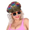 W WIDMANN MILANO Party Fashion 03008 Rainbow Hat with Hair