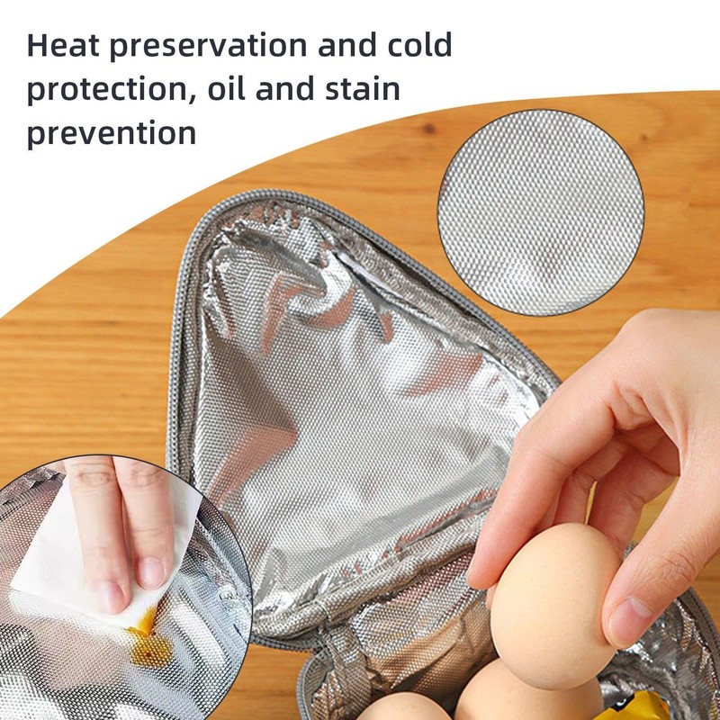 WUFGWBD 1 Small Rice Ball Bag, 1 Set of Cutlery,