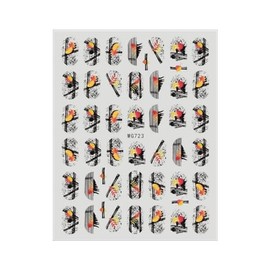 Generic Fall Leaf Thanksgivin Nail Sticker Geometric Lines Pumpkins Fox Owl Wg723 Nail Wraps Stickers Manicure Supplies for Women Nails Full Long Lasting Easy Apply and Remove