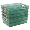 Vcansay Clear Plastic Pantry Organizer Bins, Small Plastic Storage Baskets,