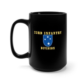 MIP Black Mug 15oz - Army - 23rd Infantry Division X 300