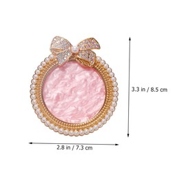 Baluue Nail Palette Makeup Mixing Tray Black Press on Nails Makeup Palette Painting Supplies Practical Manicure Palettes Nail Tool Pigment Mixing Plate Pigment Plate Golden Resin