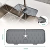 Faucet splash guard mat drying water splash pad silicon mat