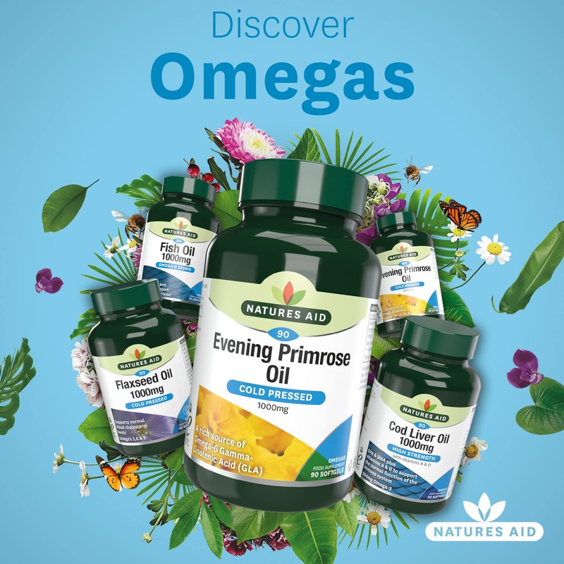 Natures Aid Evening Primrose Oil 1000 Mg, 90 Capsules