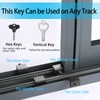 6 Sets Sliding Window Locks,Adjustable Window Lock With Key, Can