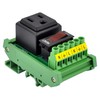 DIN Rail Mount AC 120V NEMA 5-15R Receptacle Outlet Power