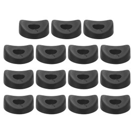 uxcell 15Pcs Plastic Round Washers, 8mm x 25mm x 5mm Black PE Concave Washers Spacer Hardware Machine Fastener for Round Tube Fixing