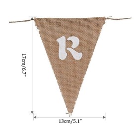 Candy Bar Burlap Triangle Banner Wedding Christmas Party Decorations Garden Flag Garland Bunting Sign