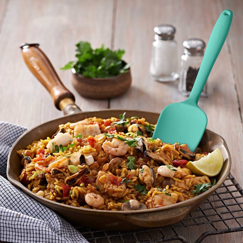 Silicone Spatula 3-piece Set, Ergonomic Handle High Heat-Resistant Spatulas, Non-stick