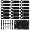 Xindojuz 120 PCS Picture Frame Backing Clips, Black Pictures Frame