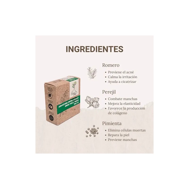 3 Pack Jabón Artesanal Corporal Cuidado Natural Vegano 100 G