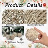 Fassory 6Pcs 10CM Christmas Baubles Champagne Colour Large Christmas Balls