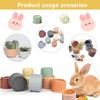 8 PCS Stacking Cups, Rabbit Stacking Cups, Stacking Cups for