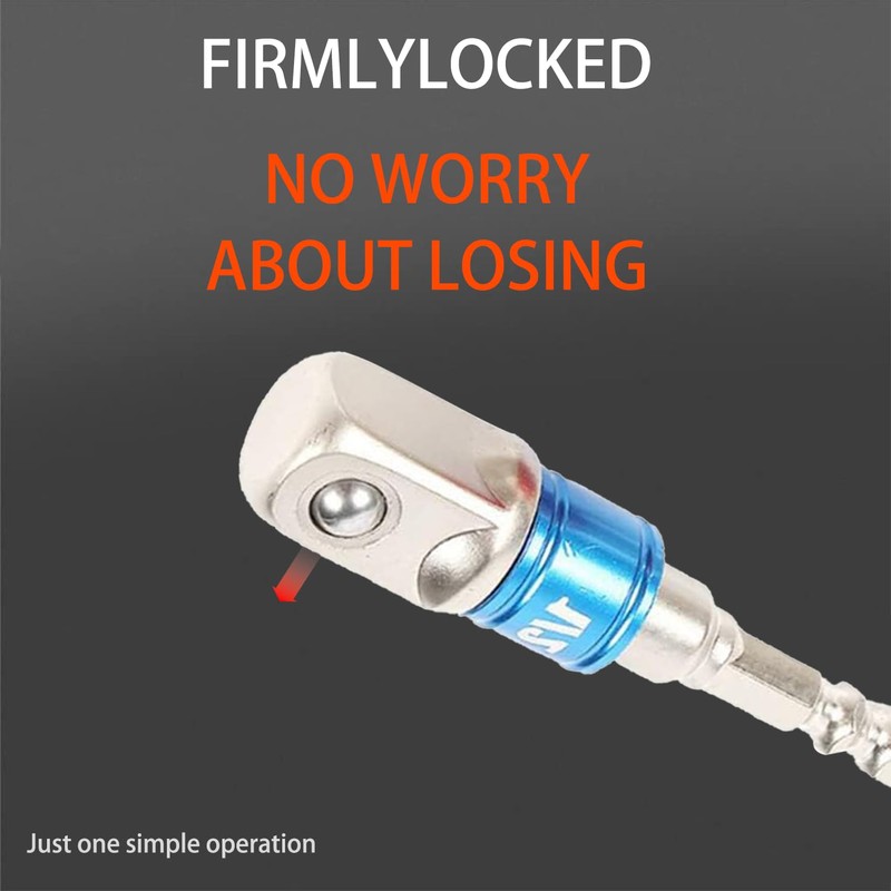 3 Pcs Socket to Drill Adapter, Socket Bit Adapter Set,