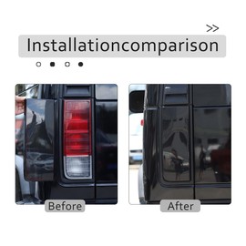 PIUGILH Front Turn Signal Light Taillight Cover Kit Guard Trim Compatible with Hummer H2 2003-2009, Smoked Black Shell Decorative Exterior Accessories Light Bezel Decor