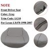 NLQR Front Driver Side Bottom Replacement Seat Cover Gray Microfiber