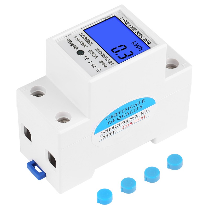 5‑32A 110‑130V 60Hz LCD Backlight Single Phase Energy KWh Meter