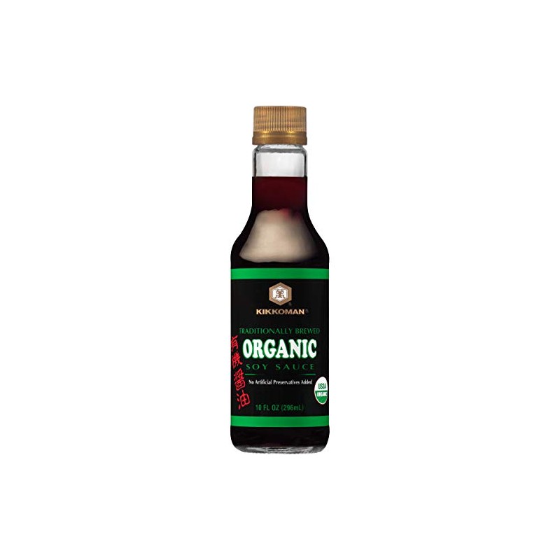 Kikkoman Organic Naturally Brewed Soy Sauce, 10 Ounce