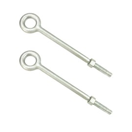 QWORK Eye Bolt with Nuts, 3/4'' x 12" Galvanized Eye Bolt, 2 Pack