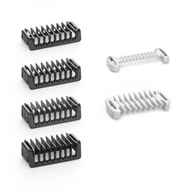 Guard Combs Kit 6PC with 0/3mm Body Comb, 1/2/3/5mm Bi-Directional Guide for O Blade QP2724 QP2834 QP2520/30 QP2620/30 and Pro Series, Electric Shaver Attachments Oblade Accessories