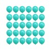 5 inch Teal Balloons, 100 pcs Mini Teal Blue Birthday