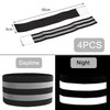 GeekerChip Pack of 4 Reflective Bands, Universal Double Reflective Bands,