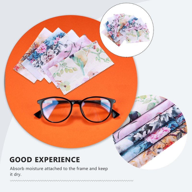 iplusmile 10pcs Microfiber Eyeglass Cleaning Cloths Soft and Safe Wipes