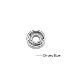 TOP-VIGOR 10Pcs 681XK Deep Groove Ball Bearings, Z2 1.5mm x 4mm x 1.2mm Double Sealed Industrial Bearings, Open Type Chrome Steel Skateboard Bearings for Electrical Instrument Equipment