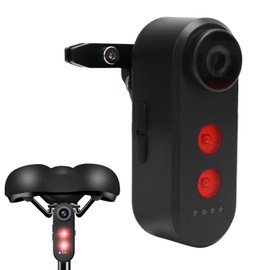 SENECESLI Vista Posteriore in Bici con Luce di Coda, Registratore Ciclistico da 1080p con Batteria Ricaricabile da 5000 MAh per Mountain Bike, Bici E (32G)