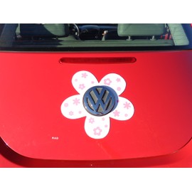 Bling My Bug Magnetic VW Beetle Decal Pink Daisy