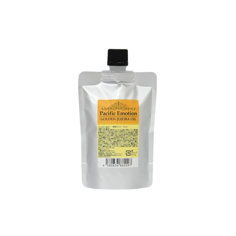 Pacific Emotion Golden Jojoba Oil Organic Unrefined (100ml Refill Pouch)