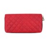 Lulu & berry Women's Long Wallet, Quilting, Zip Around Leather,