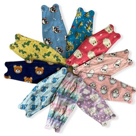 10 Cubrebocas KF94 Niños Mixtos 5 Capas Suaves, Mascarilla de Polipropileno Capas Anti-Fluidos, Sellado Perfecto, Antibacterial, Anti-Polvo. Ajustador en Elastico. Enviados en Bolsa Individual Sellada para garantizar la salubridad y seguridad del product