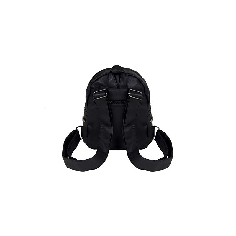 Mini Gothic Metal Cross GOTHX Stud Black Backpack Rucksack |
