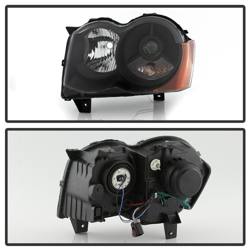 ACANII - For Black 2008-2010 Jeep Grand Cherokee Projector Headlights