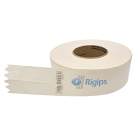 Rigips® Paper Joint Cover Strips [52 mm x 23 m Roll] Paper Reinforcement Strips Tear-Resistant Joint Tape for Plasterboard in Drywall