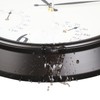 CLXEAST 16" Outdoor Clocks Waterproof with Thermometer & Hygrometer,Black