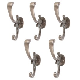 Hammer and Tongs - Ornamental Hat & Coat Hook - W30mm x H130mm - Raw - Pack of 5