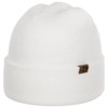 CapUniverse Men's Knitted Wind Hat with Envelope for Spring/Summer/Autumn/Winter, White