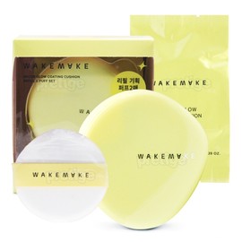 Wakemake Water Glow Coating Cushion (Main Product + Refill) / 웨이크메이크 워터 글로우 코팅쿠션 본품+리필 기획